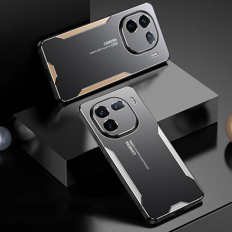 For vivo iQOO 12 Pro 5G Metal Case Aluminum Alloy+PC+TPU Phone Cover Shockproof Defender - Gold For vivo iQOO 12 Pro 5G Metal Case Aluminum Alloy+PC+TPU Phone Cover Shockproof Defender - Gold